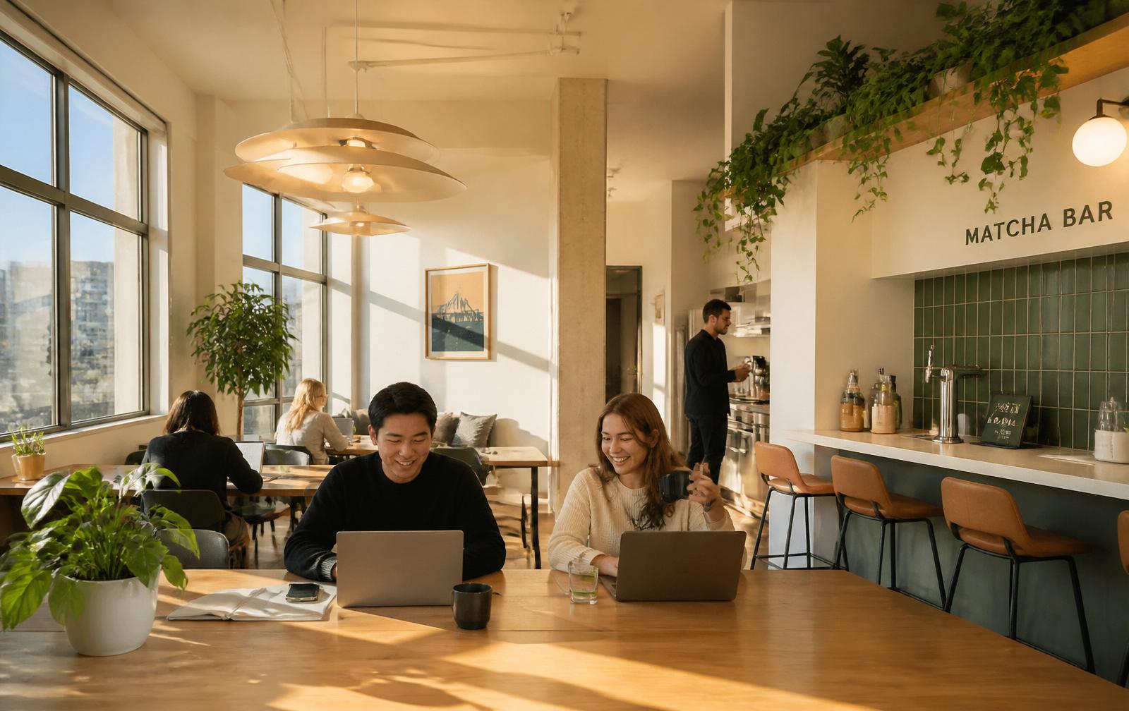 Shared kitchen and coworking space